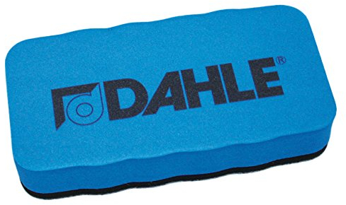 Dahle Whiteboard Schwamm (Magnetischer Wischer für Trockenreinigung auf vielen Oberflächen) blau, 1 Stück