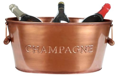 Ice Bucket Vintage Copper Champagne Wine Bottle Cooler Tub Alfresco Garden Party Decoration (BJ52)