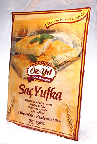 2 x 500 g de hojaldre fino fino – Masa de filo – Sac Yufka para platos de Börek