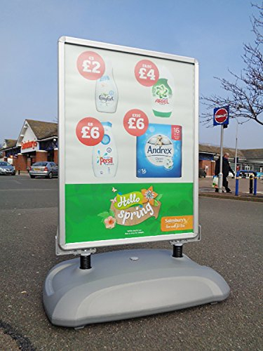 Forecourt Meister - Stilvolle Klapprahmen Vorplatz Zeichen in einer Reihe von Plakatgrößen (A0) - Forecourt Master - Stylish snapframe forecourt sign in a range of poster sizes (A0)