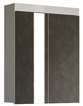 trendteam smart living Badrum spegelskåp spegel Amanda, 60 x 77 x 17 cm i vit/vit högglans utan belysning