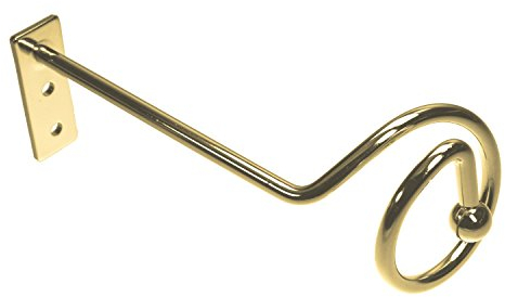 Flairdeco Drapierhaken/Raffhaken, Metall, Messing, 1 Paar