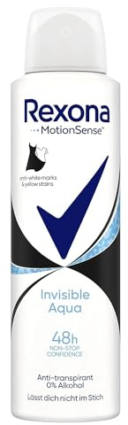 REXONA Invisible Aqua Lot de 3 déodorants en spray pour femme 150 ml
