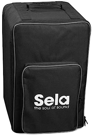 Sela SE 090 Cajon Rucksack mit Zubehörfach, geeignet für Cajons mit max. Maßen 30x30x50 cm, 6 mm Schutz-Polsterung