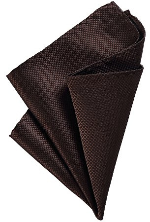 DonDon Pochette de costume homme mouchoir 21 x 21 cm pour des occasions festives - marron