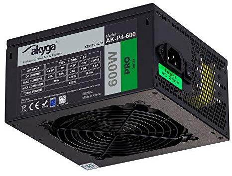 Akyga AK-P4-600 ATX Netzteil Schwarz