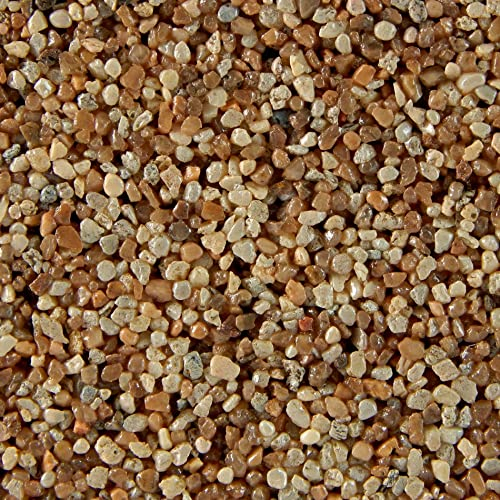 Terralith Buntsteinputz 15kg in gelb-braun, Sockelputz für Innen und Außen mit Reinacrylat Bindemittel aus Naturstein, 1-2mm Körnung (T59)