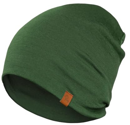 menique Damen Herren 100% Merinowolle Beanie, Dünne Atmungsaktive Mütze | Weiche leichte Thermo-Wintermütze und Laufmütze für Skifahren Joggen Radfahren, temperaturregulierend, bequem unter dem Helm