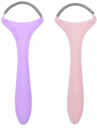 2 Stück Frühlings-Gesichtshaarentferner, Gesichtshaar-Epilierer für Frauen, Tragbarer Gesichtsepilierer mit Gewinde, Haarentferner, Feder-Einfädelwerkzeug Oberlippenkinnwangen