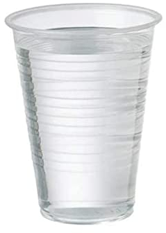 KAV Pack of 500 Disposable Clear Plastic Cups - 7oz Plastic Glasses for Travel, Wedding Party, Picnic, Wine, Juice, Dessert, Cold Drinks, Drinking Water, Coolers, Vending (180 ml)