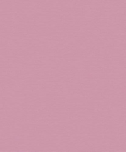 Erismann Tapete | Kollektion Casual Chic | 10262-05 | Vliestapete | Einfarbig | 0.53 x 10.05 m | Rose | Wohnzimmer | Flur | Büro | Küche | Wohnräume