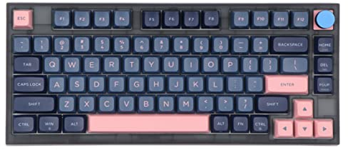 EPOMAKER SKYLOONG GK75 75% Clavier Mécanique Filaire avec Bouton, Support Lite Gasket-Like Clavier de Jeu Programmable et Interchangeable à Chaud pour Win/Mac/Gamers (Iceberg Optical Yellow)