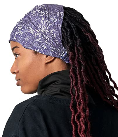 Fascia Per Capelli Donna E Uomo In Cotone Ecologico Stile Boho Preannodata, Parasudore Headband Yoga & Tennis Viola