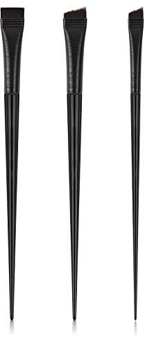 3Pcs Angled Eyeliner Brush Set Eye Liner Brush Angled & Flat Thin Brow Brush Eye Makeup Brushes for Eyeshadow, Eyebrow, Concealer