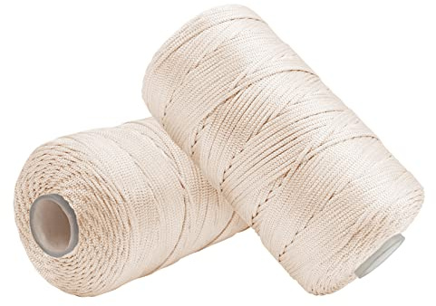 Uiopa Makramee Garn 1,5mm x 400m, Nylonschnur Bändchengarn für Häkeltasche, Häkelgarn Schmuckband Farbig für Häkeln, Stricken, Dekoration, DIY-Projekte