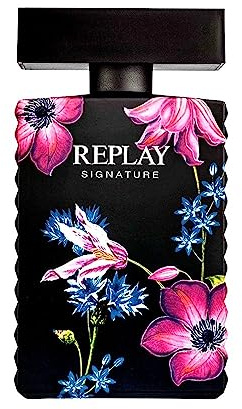 Replay - Signature For Woman Eau De Parfum - Profumo Donna Fresco ed Elegante, Fragranza olfattiva accattivante della famiglia Chypre - Floreale. Flacone da 100 ML
