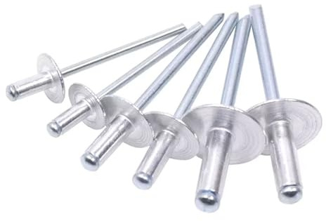 30/50 Uds. Remaches ciegos de cabeza de brida grande de aluminio decoración de tracción remache de aluminio de uñas Pop (Color : 4.8x16x16mm, Size : 50Pcs)