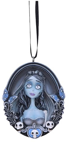 Nemesis Now Adorno Colgante de Novia cadáver Emily de 8,5 cm, Resina, Azul pálido, Producto Oficial de la Novia cadáver, diseño detallado, Fundido en la Mejor Resina, Pintado a Mano por Expertos