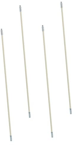 ETHZZLE Chimney Cleaning Brush Kit 4 Nylon Rods for Air Duct and Fireplace Maintenance Professional Chimney Sweep Tools for Home Use