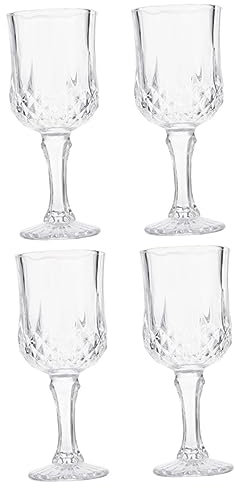FUNOMOCYA 4 Piezas Copa De Coctel Vasos Transparentes Para Beber Copas Heladas Vino Elegante Copas De Vino De Postre Copas De Vino De Tallo Copas De Martini Vasos Para Beber Claro Vidrio