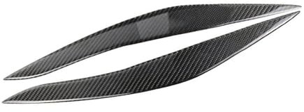 JINFOLI Carbon Fiber ABS Auto Scheinwerfer Augenbraue Augenlid M Sport Trim, for BMW, for 5 Serie F10 F18 520li 525i 2011 2012 2013 2014 2015 2017 Augenbrauen