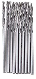 10/40 STÜCKE 0,5 mm 0,8 mm 1,5 mm 2,0 mm HSS-Mini-Bohrer-Spiralbohrer-Set for die Holzbearbeitung von Kunststoff- und Aluminium-Elektrobohrwerkzeugen(10pcs 2mm)