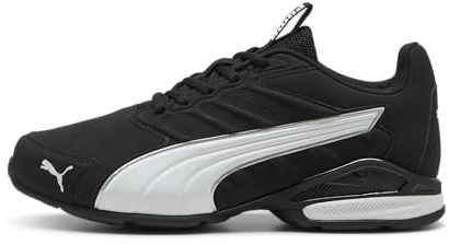 PUMA Scarpe da Corsa Unisex Electro SL, Nero, Bianco e Argento, Taglia 38, Puma Black Puma White Puma Silver, 38.5 EU