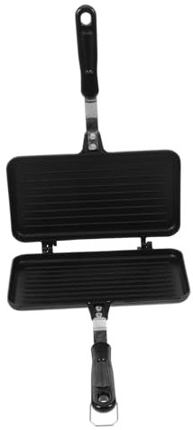Cabilock Machine à Sandwich Double Face Antiadhésif Poêle à Petit-déjeuner Grill Pour Œufs Et Sandwichs Moule De Cuisson Domestique