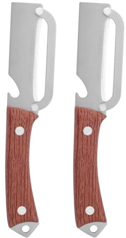 Penitue 2uds Multifuncional Pelador Verduras con Mango Ergonómico, Acero Inoxidable Gruesa & Fina Piel Pelador Frutas y Abrebotellas Práctico Herramienta Cocina para Vegetal Manzana Papa