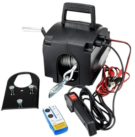 SMTYXS Cabrestante Eléctrico Marino Portátil, De Remolque, Tractor Rendimiento Potente