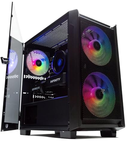 PcCom Lite Gaming PC AMD Ryzen 5 5500 16GB RAM 1TB SSD RTX 5060 Windows 11 Home Ordenador Sobremesa Gaming Full HD y 1440p