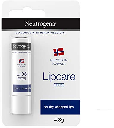 Neutrogena Norwegian Formula SPF 20 Lip Balm (4.8g), Lipcare to Provide Immediate and Lasting Relief for Dry, Chapped Lips with Sun and All Weather Protection