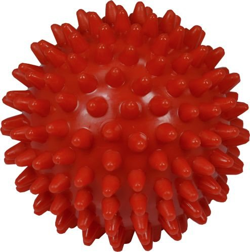 Teckmedi 10 x Igelball Igel-Ball Noppenball Massageball, ø 9 cm Farbe: Rot *Top-Qualität*