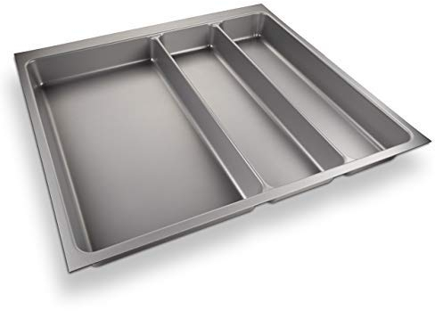 ORGA-BOX® II Besteckeinsatz Maxi für Nobilia 60er Schublade bis 07/2012 (462 x 509 mm BITTE MESSEN SIE IHR SCHUBLADENINNENMAß!) silbergrau