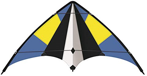 Günther Flugspiele 1074 - Sportlenkdrachen Sky Move, ca. 160 x 69 cm, Drachen aus reißfestem Ripstop-Polyester, für Kinder ab 10 Jahren, inkl. hochwertigen Schnüren auf Lenkrollen