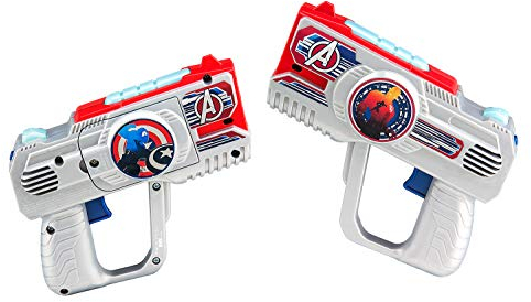 Avengers Endgame Laser Tag Blasters for Kids Infared Lazer Tag Blasters Lights Up & Vibrates When Hit - Laser Quest