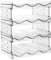 Wine Rack, Stackable Water Bottle Organiser, Plastic Holder, Cupboard Organiser, Water Bottle Storage for Cabinet/Freezer/Pantry - Each Rack Holds 3 Bottles- Kitchen Storage (4-Tier Wine Rack)