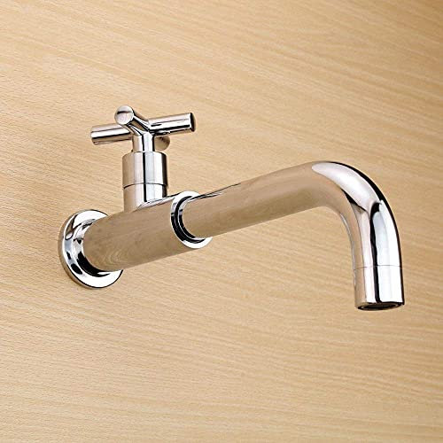 Grifos modernos montados en la pared Grifo alargado Fregadero de la cocina en la pared Grifo de agua fría individual Toda la lavandería Trapeador de piscina Trapeador de piscina Balcón de la piscina