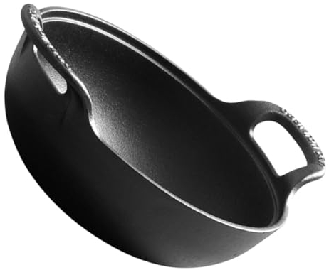 MAGICLULU Cast Iron Stew Pot 20cm Thickened Soup Pot Non-Coating Non-Stick Outdoor Camping Picnic Cookware