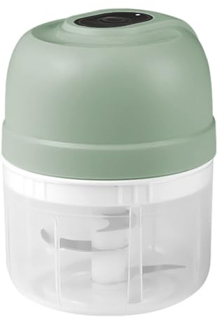 Elektrischer Mini Knoblauchzerkleinerer, Knoblauchmühle, 250ml Onion Chopper Tragbare Kleine Küchenmaschine mit USB Aufladung für Fleisch, Gemüse, Zwiebeln und Obs