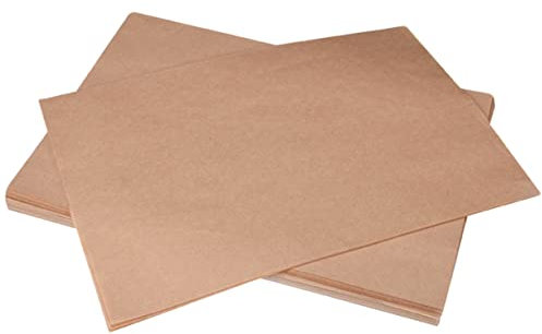 Mikinona 100stücke Pergamentpapier Zum Backen Backpapierblätter Geeignet Für Heißluftfritteuse Backofen Grillen Dämpfen Fettabweisend Lebensmittelverpackungspapier