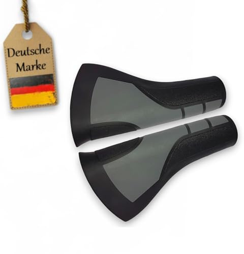 2x Handgriff für Rollator, 120x22 mm von FabaCare mit Handballenauflage, ergonomisch geformt, Ersatzhandgriffe, Rollatorengriff, Rollatorenhalter, Rechts und Links, Handfasser für Mobilitätshilfe