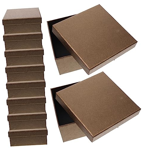 COLLBATH 10stücke Quadratische Geschenkverpackungsboxen Aus Leere Verpackungsbehälter Für Süßigkeiten Und Kleine Geschenke Party Und Festival-geschenkboxen Einfach Zusammenzusetzen