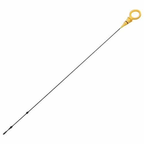 HEROFFIX 1 Pc Engine Oil Dipstick for Audi A4 2.0 TDI Oil Level Dip Stick Double Hole Indicator No.03G115611AE Yellow Plastic Metal