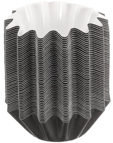 sourcing map Lot de 50 caissettes en papier sulfurisé pour cupcakes, muffins, emballages de cupcakes, noir