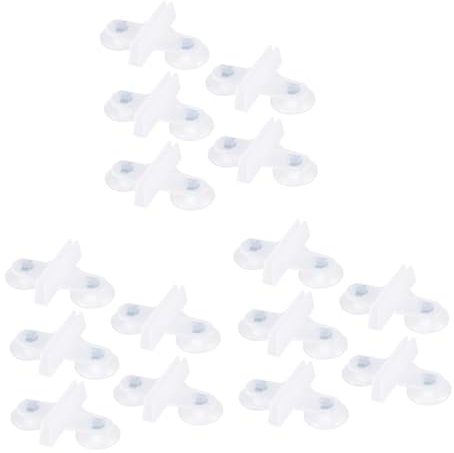 VICASKY 15pcs Fish Tank Divider Glass Suction Cup Sheet for Easy Install Aquarium Compartment Separator