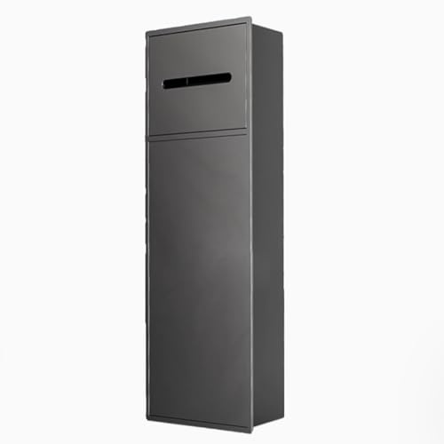 Baño de acero inoxidable con soporte para rollo de papel higiénico y estante para escobillas, estante de almacenamiento de pared empotrado para el hogar, hotel y uso comercial, ahorro de espacio