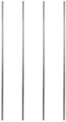Mikinona Tischfußball Stangen Ersatz 4 Stück Metallstangen 8mm Durchmesser 44cm Länge Robuste Bedienungsstangen Zubehör für Tischfußballtische Spielzimmer