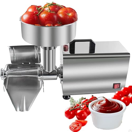 Presse Tomates Electrique Machine commerciale à passoire électrique, presse-purée en acier inoxydable, presse-fruits et confitures, pour la mise en conserve de purées