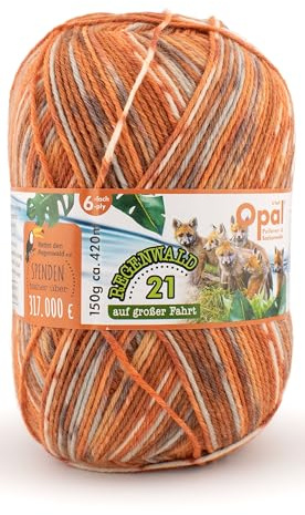 OPAL 6-fach 150g Regenwald 21 auf großer Fahrt 11616 - glückliche Passagiere